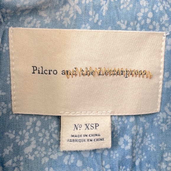 ANTHROPOLOGIE➕Pilcro and the Letterpress Peplum Denim Jacket - Picture 6 of 8
